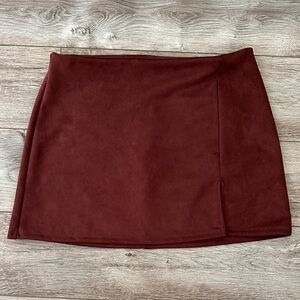 Altar'd State Suede Mini Skirt